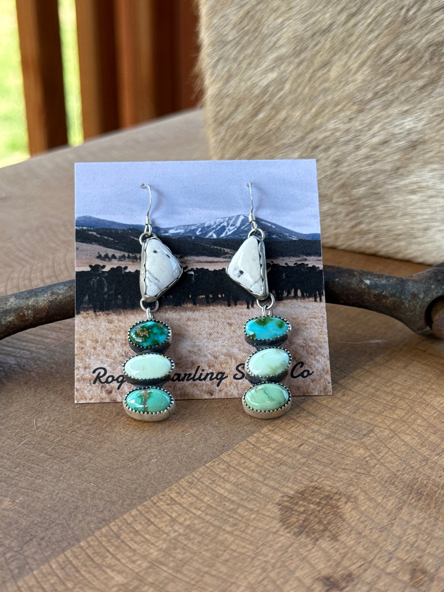 Mixed mine dangles 🩵💙💚