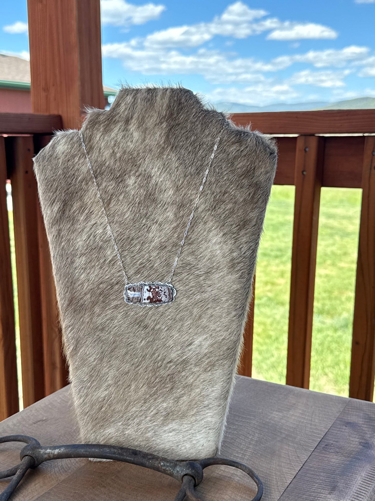 Jasper bar Necklace