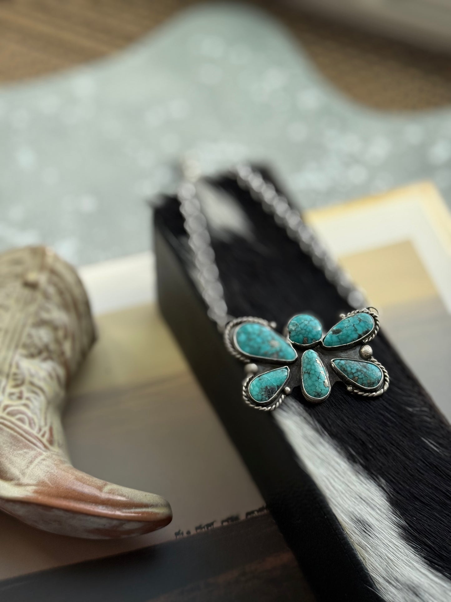 White water butterfly necklace
