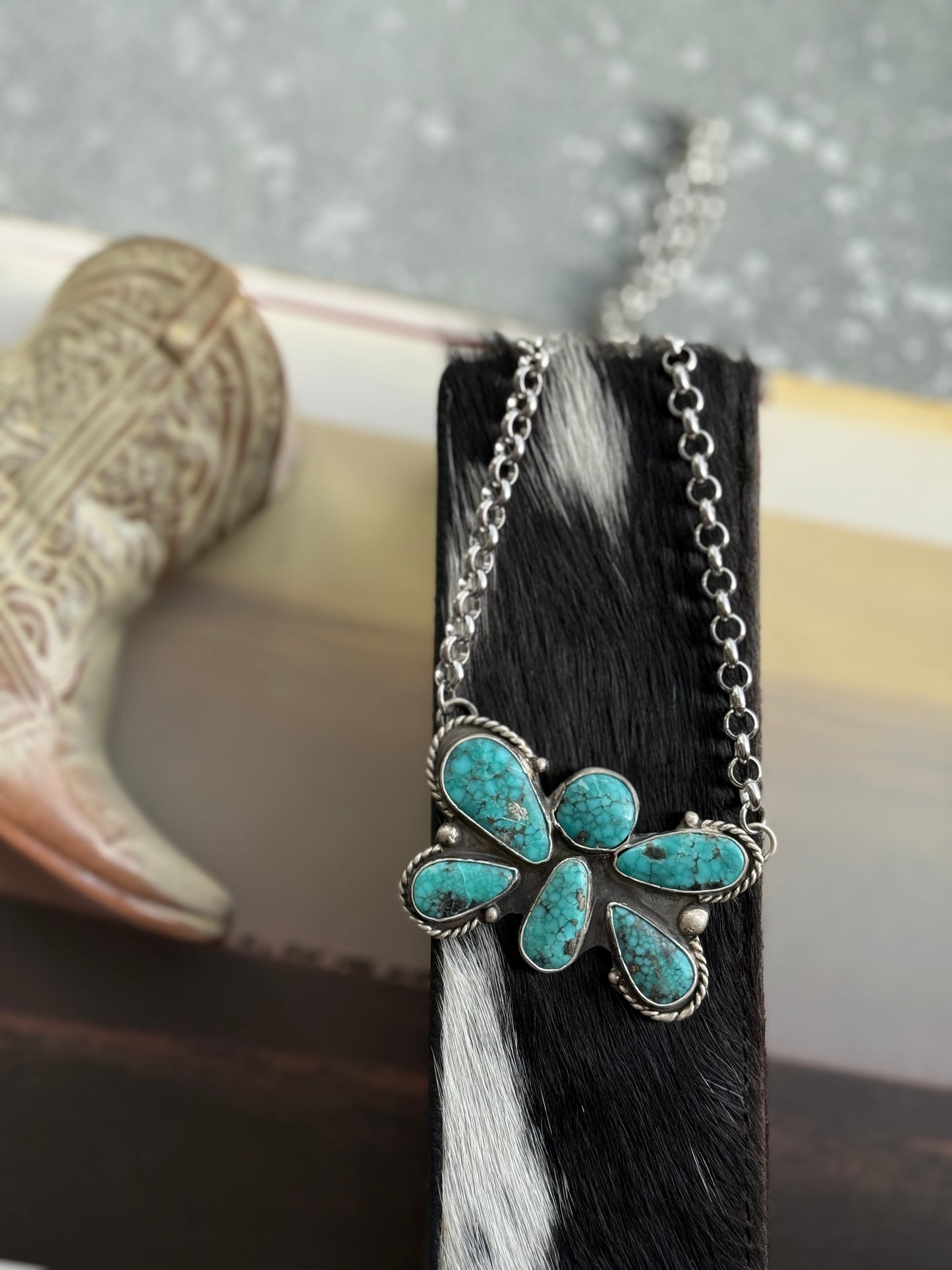 White water butterfly necklace