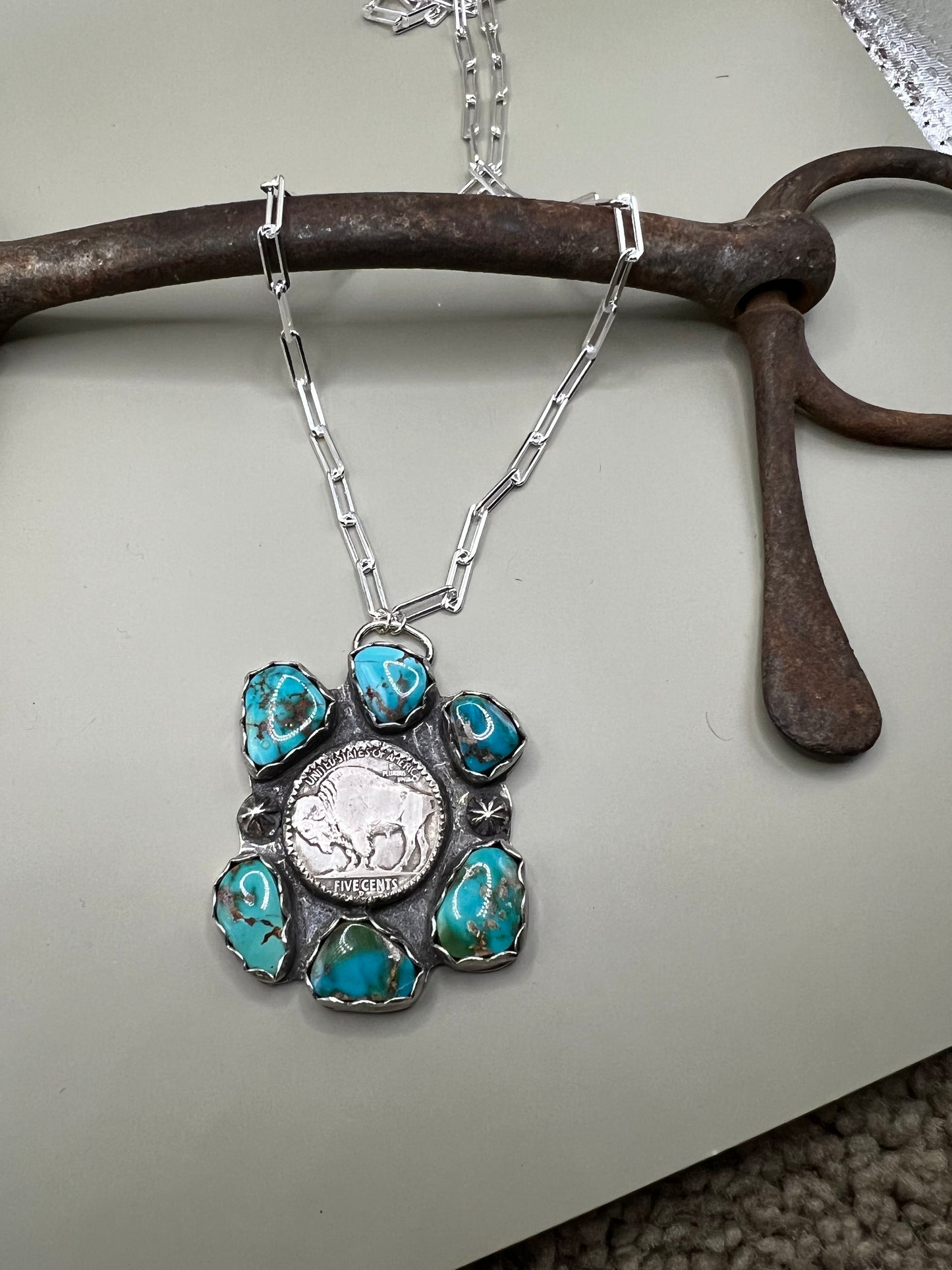 Coin pendant necklace
