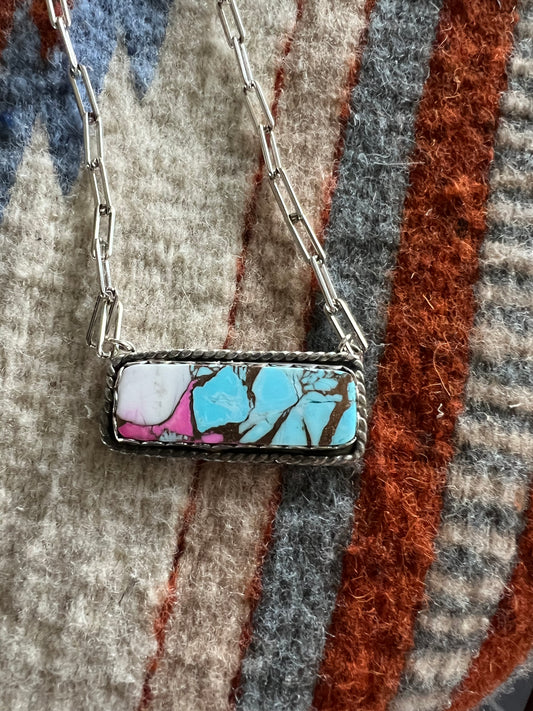 Cotton Candy Dalia necklace