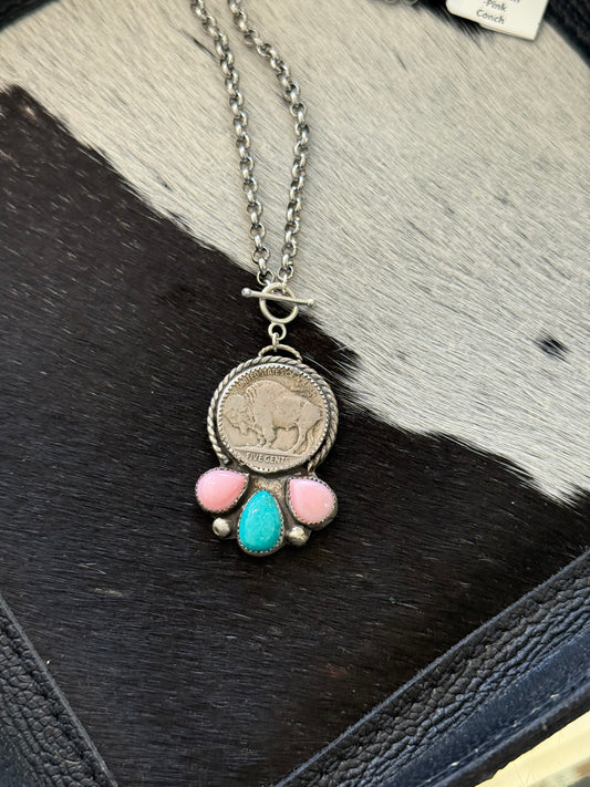 Buffalo Nickle necklace