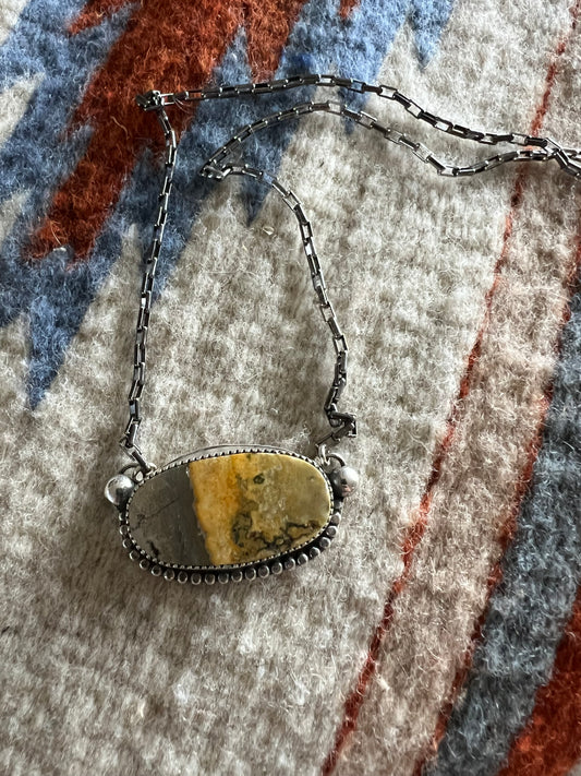 Bumble Bee Jasper necklace