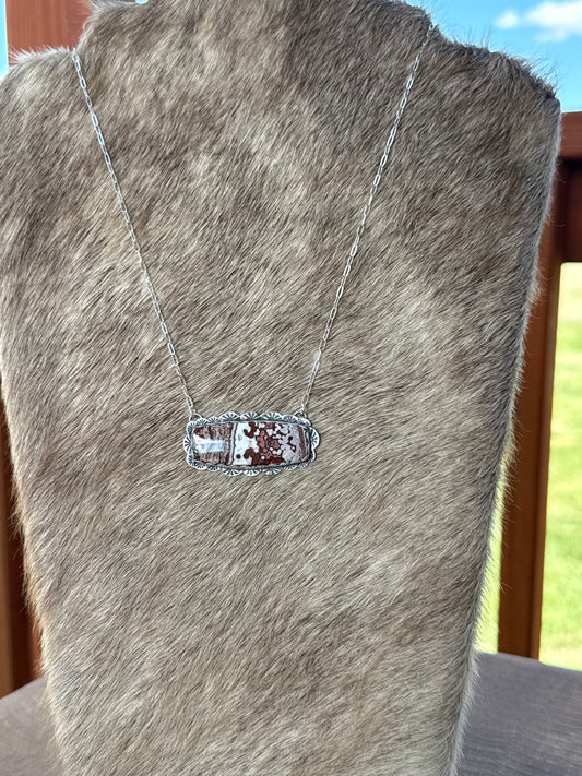 Jasper bar Necklace