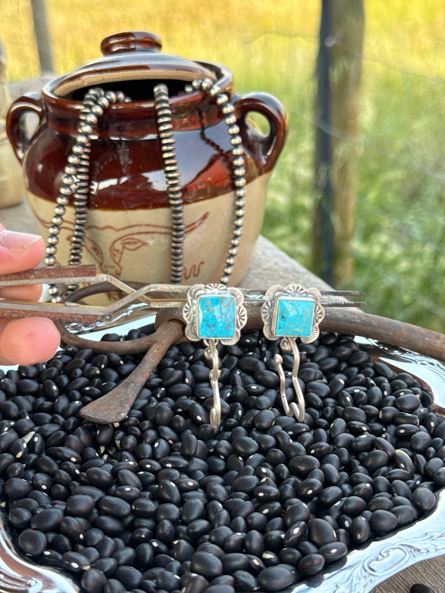 Aztec wave hoops