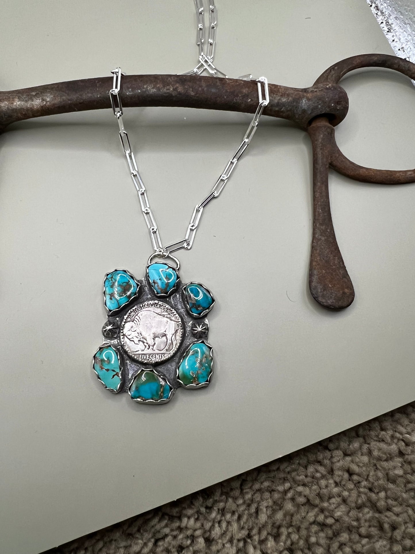 Coin pendant necklace