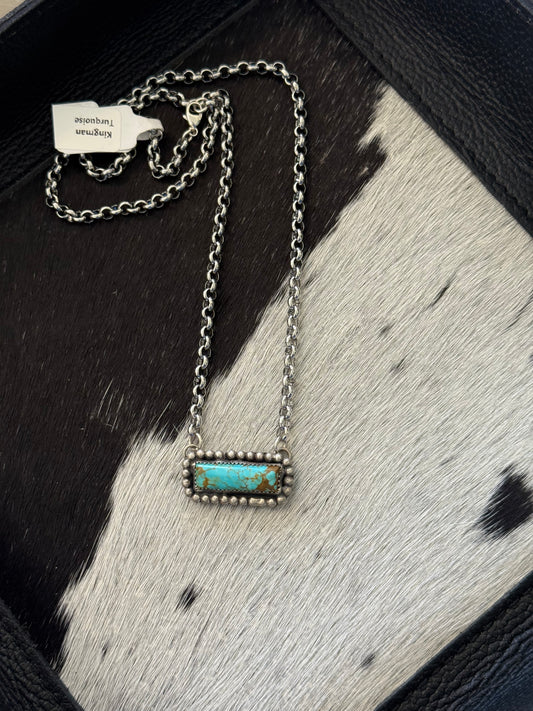 Kingman bar Necklace