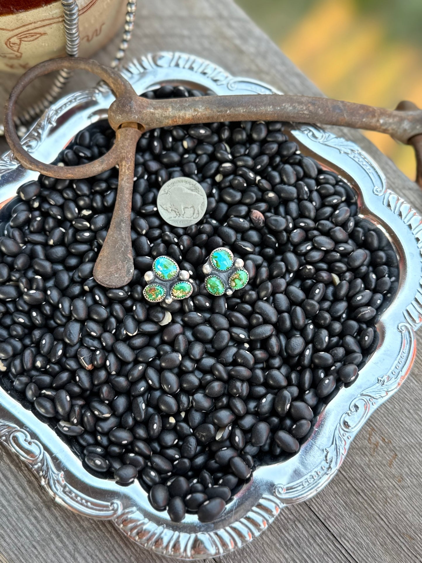 Sonoran three stone studs