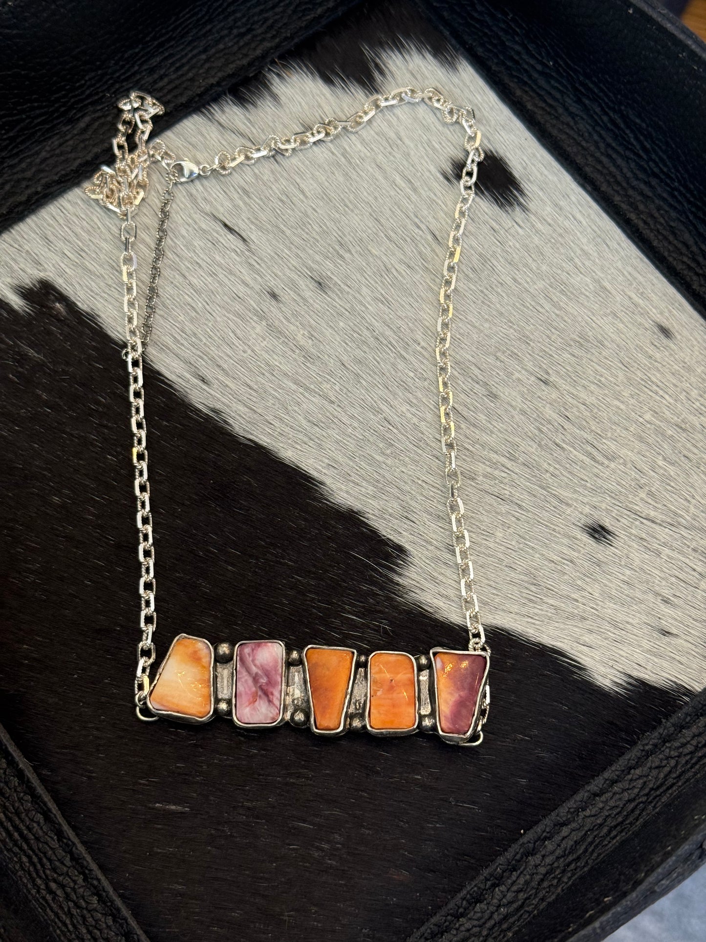 Spiny Oyster Bib necklace