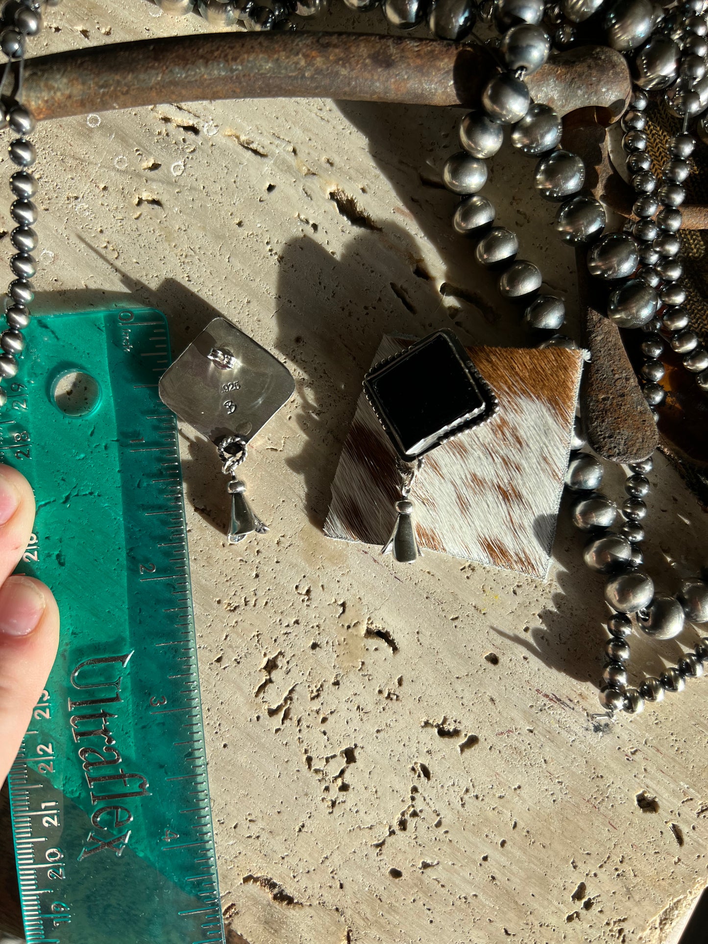 Onyx stud blossom dangles